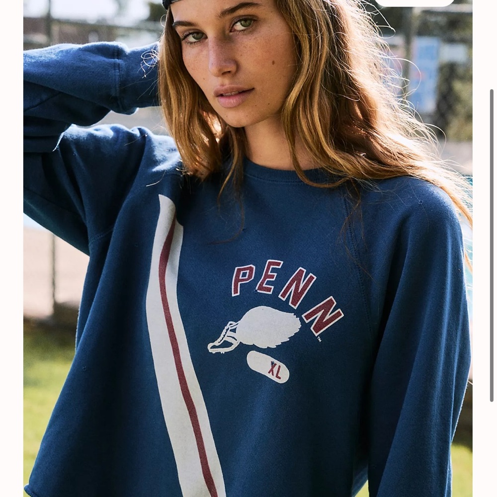 Free People Penn Crop Sweat